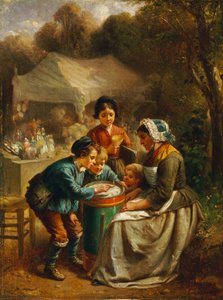 おもちゃの売り手、1860 作： Francois Louis Lanfant de Metz