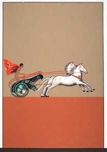 男と馬車、AeschylusによるProméthéeEnchaînéのイラスト、パブ。 1941（ステンシルプリント） 作： Francois Louis Schmied