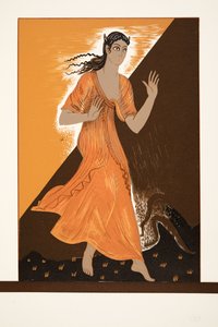 パンドラ、ProméthéeEnchaînéby Aeschylus、パブ。 1941（ステンシルプリント） 作： Francois Louis Schmied