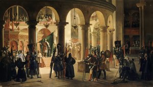 アスカロンのトロフィー、聖墳墓教会のゴデフロワドブイヨン 作： Francois Marius Granet