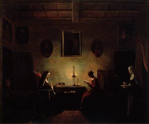 19世紀のインテリアシーン 作： Francois Marius Granet