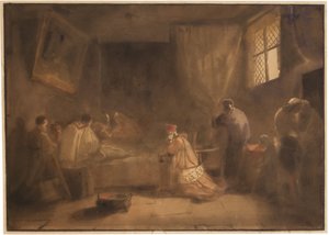 プッサンの死 作： Francois Marius Granet