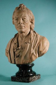 クリストフ・ウィリバルド・グラックの胸像（1714-87）（石膏） 作： Francois Martin
