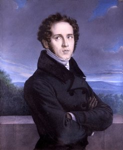 ビンチェンツォ・ベリーニ（1801-1835）の肖像（油彩・キャンバス