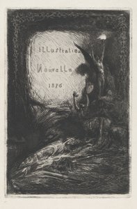 新しいイラスト、1876 年。 作： Francois Nicolas Chifflart