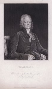 Charles Maurice de Talleyrand-Perigord（フランスの政治家、外交官）（エングレービング 作： Francois Pascal Simon (after) Gerard