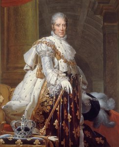神聖な衣装を着たシャルル10世の肖像 1825年頃 油彩・カンヴァス 作： Francois Pascal Simon (studio of) Gerard