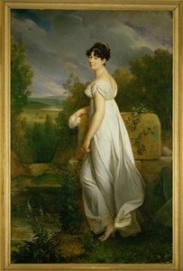 ヴィスコンティ夫人は、元シス・アルピン共和国駐仏大使の妻である。 作： フランソワ・パスカル・シモン・バロン・ジェラール