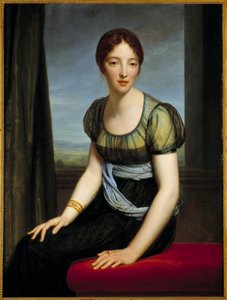 サン・ジャン・ダンジェリーのレグノー夫人（1775-1857）旧姓ロール・ドゥ・ボンヌイユの肖像」 フランソワ・ジェラール（1770-1837）の絵画 1798年 Sun.1,02x0,74 m 作： Baron François Pascal Simon Gérard