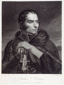 アーサー・オコナー少将（1763-1852）の肖像。フランソワ・ジェラール（1770-1837）によるエングレーヴィング 作： Baron François Pascal Simon Gérard