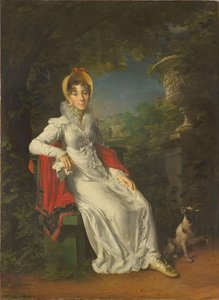 キャロラインボナパルト1782〜1839年、ナポリとシチリアの女王、ブローニュの森、1820〜1830年 作： Francois Pascal Simon Gerard