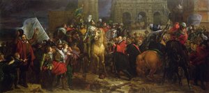 1594年3月22日、1816年頃のアンリ4世のパリへの進入 作： Francois Pascal Simon Gerard