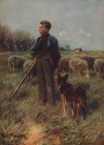 若い羊飼い、c1915 作： Francois Pieter ter Meulen