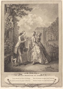夕方の散歩 作： Francois Robert Ingouf after Sigmund Freudenberger