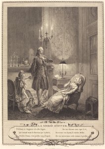 冬の夕方 作： Francois Robert Ingouf after Sigmund Freudenberger
