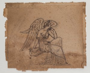 寓意的人物像 1825年頃 （紙にインクとチョーク） 作： Francois Rude