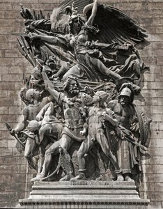 1792年の義勇軍の出発点またはラ・マルセイエーズ（石のレリーフ 作： Francois Rude
