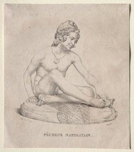 ナポリの漁師、1835年。 作： Francois Rude