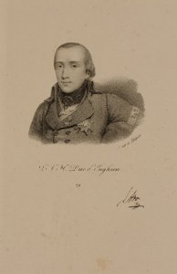 ルイスアントワーヌアンリドブルボン（1772-1804）コンデの制服を着たアンジャン公 作： Francois Seraphin Delpech