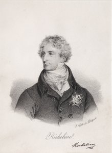 1820年代、リシュリュー公、アルマンエマニュエルデュプレシスの肖像