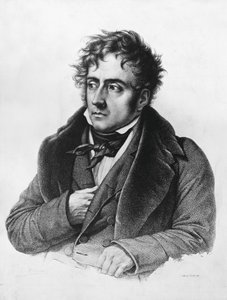 フランスの作家、政治家、外交官、歴史家であるFrancois-Rene, vicomte de Chateaubriand (1768-1848)の肖像。