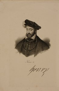 アンリ2世の肖像画（1519-59）フランス国王2 作： Francois Seraphin Delpech