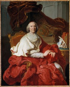 アンドレ・エルキュール（1653-1743）の肖像 フルーリー枢機卿、前頭政治家 フランソワ・スティマール（1680-1740）の絵画、ヒャカンテ・リゴー（1659-1743）の後 18世紀 日。1.6x1.29 m - アンドレ・エルキュール（1653-1743）の肖像、フルーリー枢機卿、前任者、政治家 作： Francois Stiemart