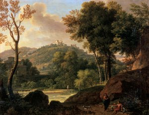 イタリア、フィレンツェ周辺の田園地帯、18〜19世紀後半 作： Francois Xavier Fabre