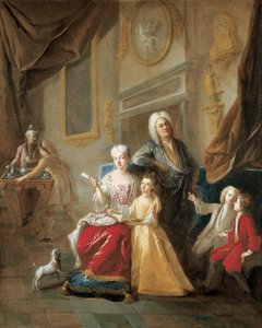 インテリアで家族の肖像 作： Jean François de Troy