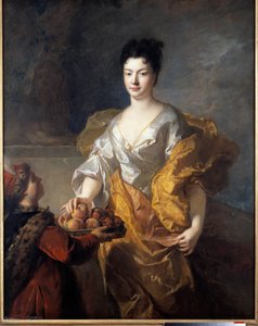 フォース公爵夫人の肖像。フランソワ・デ・トロイ（1645 - 1730）の絵画 作： Francois de Troy