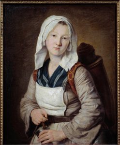 ハーブティーの商人 フランソワーズ・デュパルク（1705-1778）の絵画 18世紀 日0,73x0,58 m マルセイユ、ボザール美術館（Musee des Beaux Arts 作： Francoise Duparc