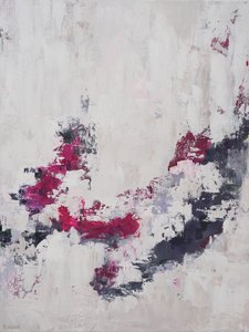 現代的なマゼンタのストローク 作： Françoise Wattré