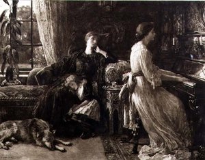 ハーバート・T・ディクシー（1862-1942）が彫った「思い出」は、C.E. Clifford & Co. 作： Frank (after) Dicksee