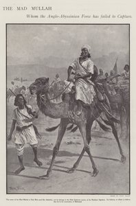 ソマリアの宗教的・軍事的指導者である "Mad Mullah "ことMohammed Abdullah Hassan (Litho) 作： Frank (after) Feller