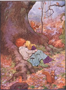 森の女の子、1930年代 作： Frank Adams