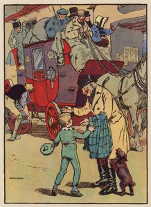 曾祖父が乗ったステージコーチ（カラーリトグラフ） 作： Frank Adams