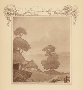 グレイのエレジー』の挿絵（カラーリトグラフ） 作： Frank Adams