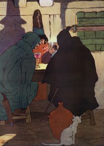 The Babes in the Wood」のイラスト（カラーリトグラフ 作： Frank Adams