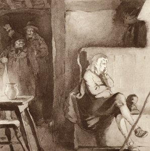 Matthew Arnold による The Scholar-Gipsy のイラスト (カラー リソ) 作： Frank Adams