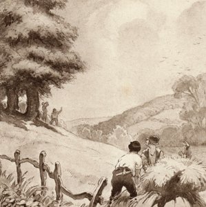 Illustration for The Scholar-Gipsy by Matthew Arnold (colour litho)   1326405   ja       japanese Successfully Translated  Original: Battersea from the River, Low Tide Translat: Battersea from the River, Low Tide 1295957 ja japanese Successfully Translated