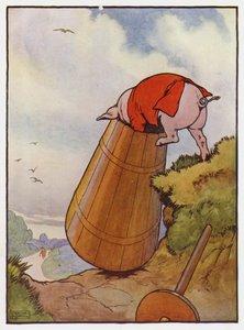 三匹の子ぶたのイラスト 作： Frank Adams