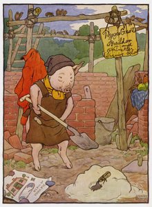 三匹の子ぶたのイラスト 作： Frank Adams