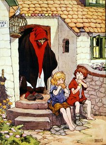 The Beautiful Book of Nursery Rhymes, Stories and Pictures」（Blackie & Son社）のイラスト（カラーリトグラフ）。 作： Frank Adams