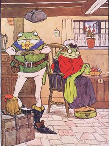 1916年、チャールズH.ベネットによる「カエルはウーイングゴー」のイラスト 作： Frank Adams