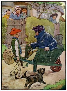 3人の陽気な漁師（カラーリトグラフ 作： Frank Adams