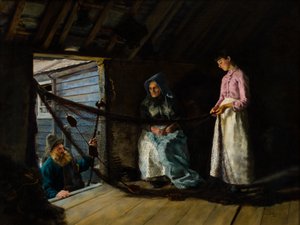 父親の巣の修復、1884 作： Frank Bodilly