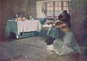 絶望的な夜明け、1888、c1915 作： Frank Bramley