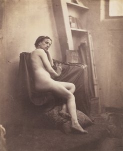 [アトリエの女性ヌード]、1856-59。