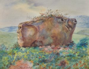 白い馬の石 作： Frank Cowley
