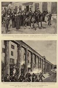 イタリアの危機、ミラノの暴動 作： Frank Craig